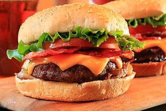 Bacon cheeseburgers