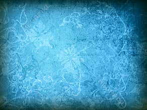 Floral style old paper textures background