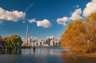 Toronto skyline at fall