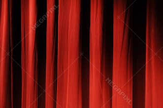 Red theater curtain