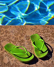 Pool Flip Flops Sandals Summer Fun