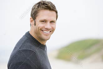 Man standing at beach