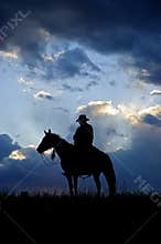 Cowboy silhouette