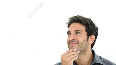 Happy thinking guy