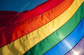 Gay Pride Rainbow Flag Background