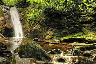 Courthouse Waterfall II Off The Blue Ridge Parkway