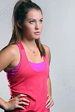 Young female in athletic attire
