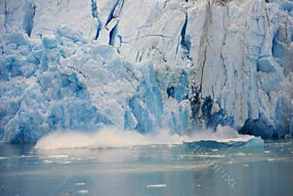 Glacier calving,Sawyer Glacier