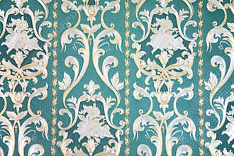 Ornament on wallpaper