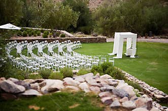 Aerial view of Wedding