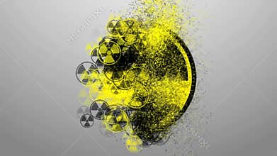 Sign of radiation. icon infection