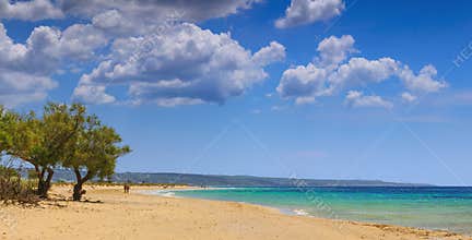 SUMMER Salento coast: Torre Pali beach (Lecce). ITALY (Apulia).