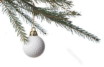 Golf-ball and christmas