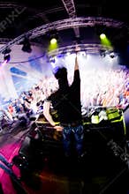 Dj at the concert