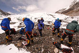 Mountaineers preparation.