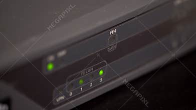 Blinking network ports on a router