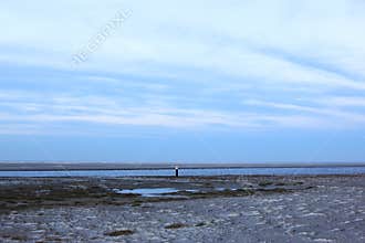 Beach of Ballum, Ameland Island, Netherlands