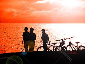 Cycling and fishing