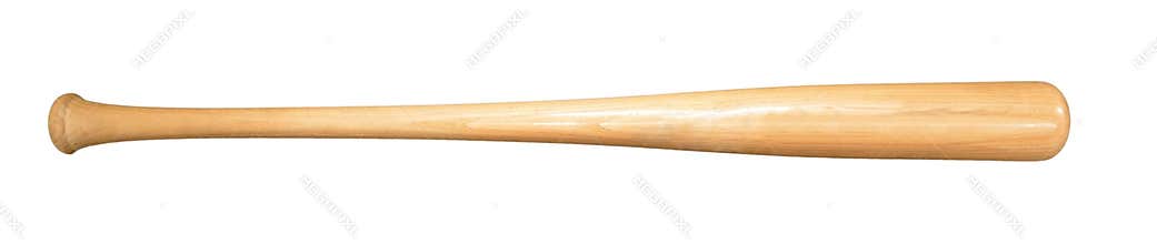 Closeup of baseball bat