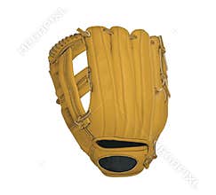 Leather baseball glove