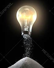 Light bulb and salt shaker