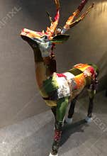 Deer art sculpture