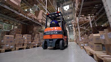 Logistics business and shipping facility with