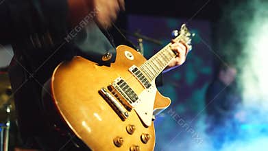 Guitarist playing on stage