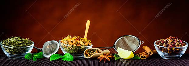 Tea Ingredients and Utensils