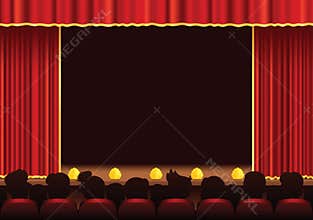 Cinema and theatre stage area