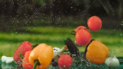 Fall vegetables on the table