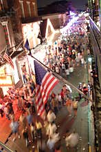 Bourbon street scene
