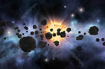 Asteroid field