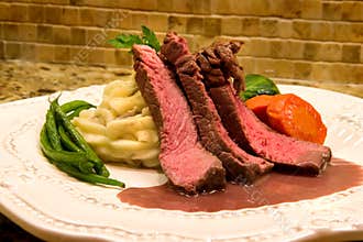 Sirloin with Port Wine Sauce