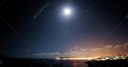 Night timelapse over Douglas, Isle of Man