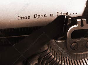 Old Typewriter (Focus on Text)