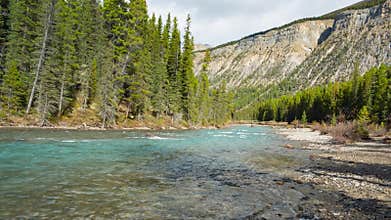 A mountain river in Canada