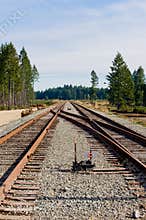 Railroad track junction
