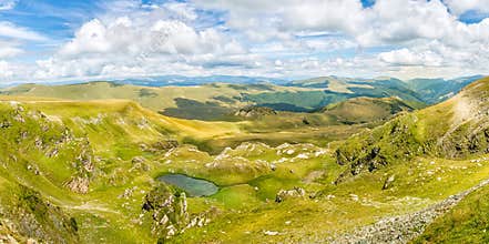 Carpathian mountains panorama