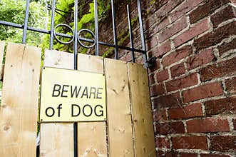 Dangerous Dog Sign