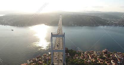 Istanbul bosphorus aerial