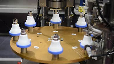 Led lamp bulb robot automatic machine