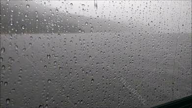 Rain on window
