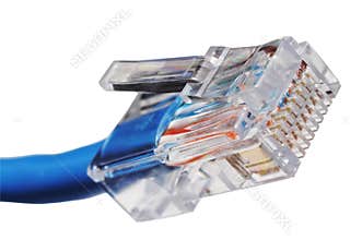 RJ45 plug with cable