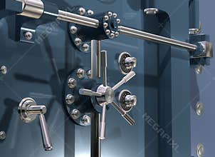 Bank Vault Close up