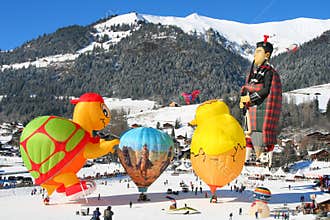 Baloon Festival at Chateau D'Oex, Switzerland