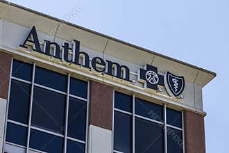 Indianapolis - Circa April 2016: Anthem World Headquarters. Anthem is a Trusted Health Insurance Plan Provider VII
