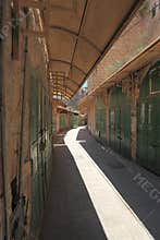 Arab Souk with Shops Closed for Ramadan