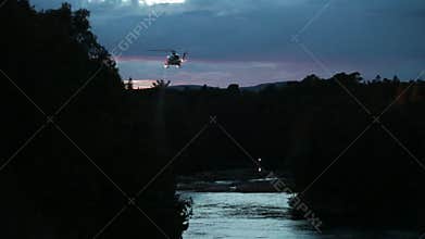 Helicopter Search and Rescue for Drowning Victims.