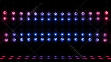 3d light bulb stage vertical scanning 4K LOOP red blue